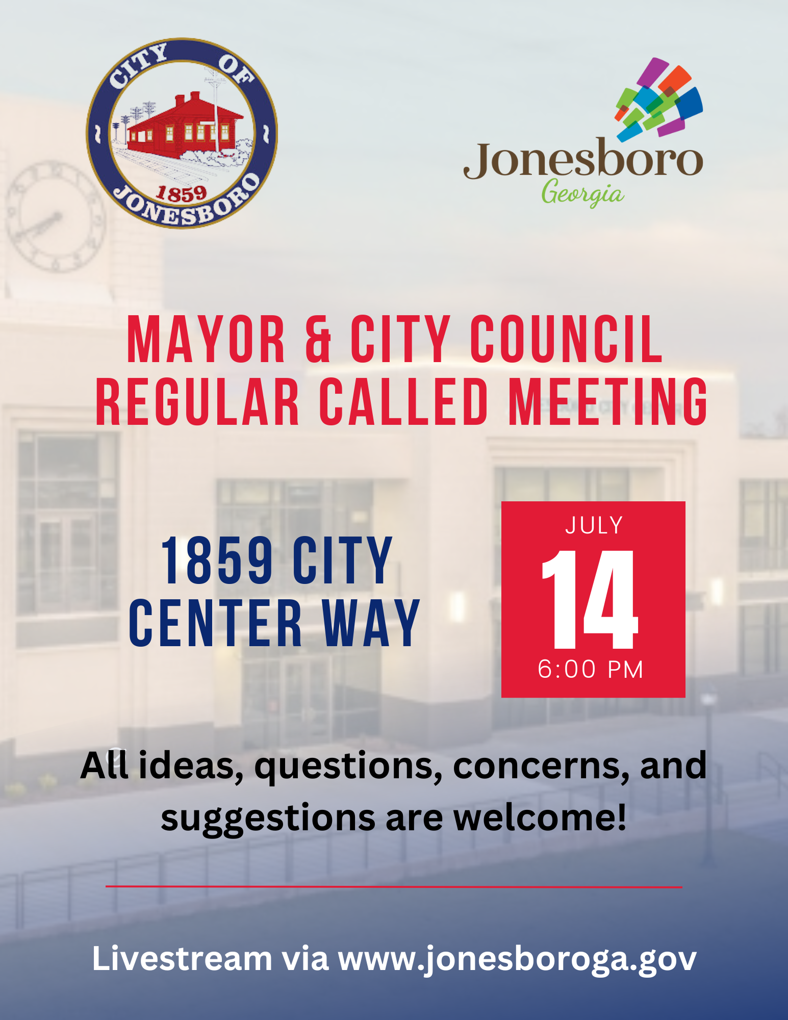 City of Jonesboro Mayor and City Council Regular Meeting